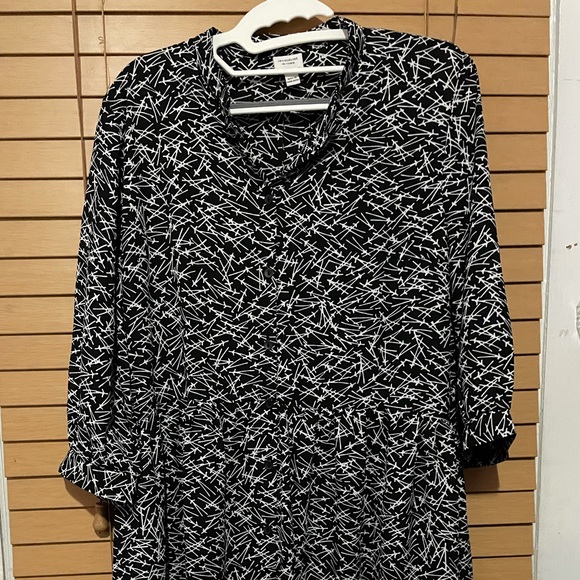 JDY midi dress in geo print - Picture 5 of 7